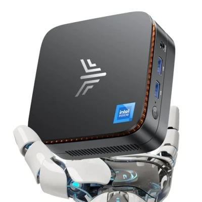 Afbeelding van NiPoGi AK1PLUS Mini PC Ιntel Alder Lake Ν97 (tot 3,6GHz, 4C/4T) 16GB DDR4/1024GB M.2 NVMe SSD, Computer WiFi 6/BT5.2, RJ45 LAN, Micro 4K@60HZ UHD Dual Display met VESA voor bedrijfskantoor