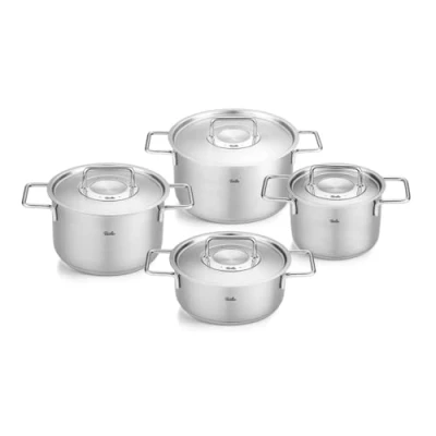 Afbeelding van Pannenset Fissler Pure Collection Met RVS Deksels (4 Delig)