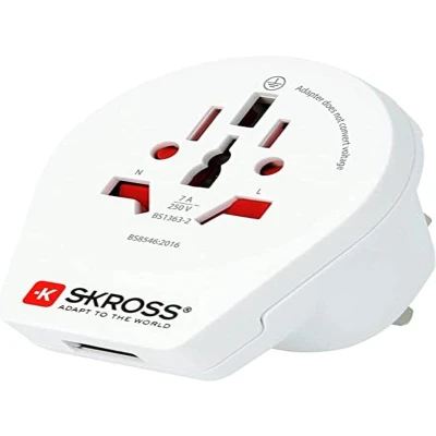 Afbeelding van Skross USB kabel 2.0 A stekker 2.00 m Wit Rond SKCA0003A C200CN