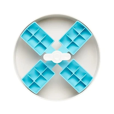 Afbeelding van PetDreamHouse SPIN Interactieve voerpuzzel voor honden, windmolen, moeilijkheidsgraad eenvoudig, blauw