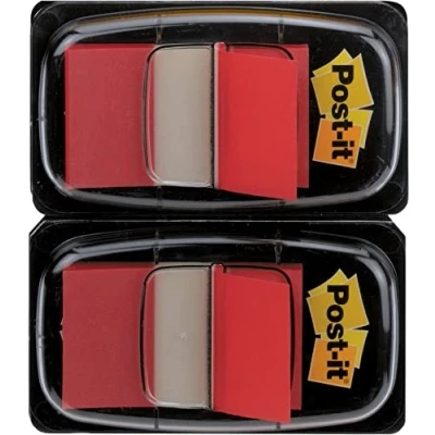 Afbeelding van Indextabs 3M Post it 680 25.4x43.2mm duopack rood