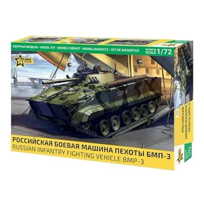 Afbeelding van 1:72 Zvezda 5079 Russisch Infanteriegevechtsvoertuig BMP 3 Militair Voertuig Plastic Modelbouwpakket