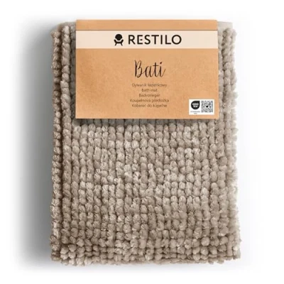 Afbeelding van RESTILO badmat 60 x 90 cm antislip Bati cappuccino