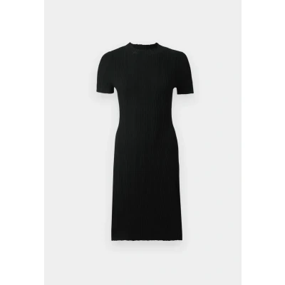 Afbeelding van HUGO Sareplyk Gebreide jurk, Dames, Maat: XS, Black