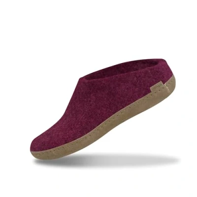 Afbeelding van Glerups Pantoffels, Dames, Maat: 43, Cranberry Wol