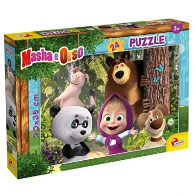 Afbeelding van Lisciani Giochi Masha Puzzle Plus 24 Worden we vrienden? Puzzel voor kinderen, 86085