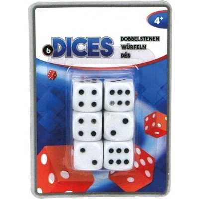 Afbeelding van Basic Dobbelset Dobbelstenen 6 Stuks