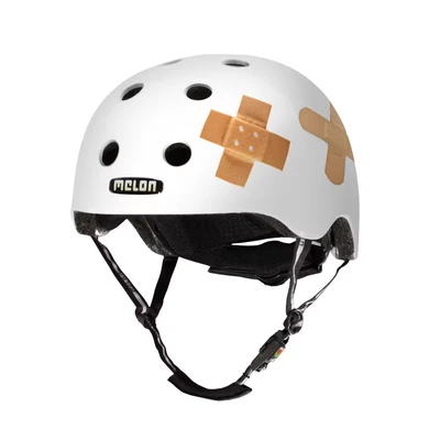 Afbeelding van Partychimp fietshelm Urban Active Plastered wit mt 52 58 cm