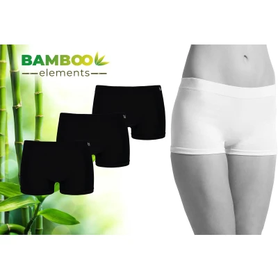 Afbeelding van Bamboo Naadloos Dames Ondergoed Bamboe 3 Stuks Hipsters Zwart M Slips