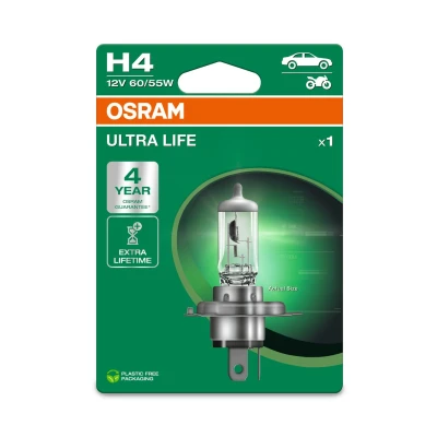 Afbeelding van OSRAM 4062172395748 Halogeenlamp Ultra Life H4 55/60 W 12 V