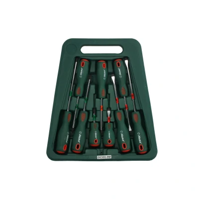 Afbeelding van Splijt en kruiskopschroevendraaierset HANS 9 stuks (5,5x100 PZ1x100)