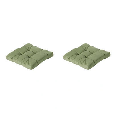 Afbeelding van Madison Florance Zitkussen Basic green Ca. 60x60 cm Set van 2