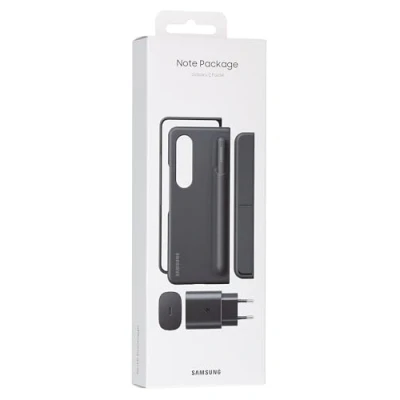 Afbeelding van Samsung Galaxy Z Fold 4 Hoesje Kunstleder Bookcase Zwart Telefoonhoesje