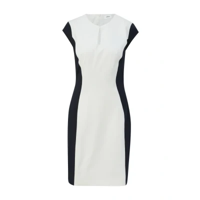 Afbeelding van s.Oliver Black Label Etuikleid Lyocellmix Jurk, Dames, Maat: 34, Ecru