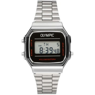 Afbeelding van Olympic OL66HKS001 Digitaal Horloge Staal Zilverkleurig