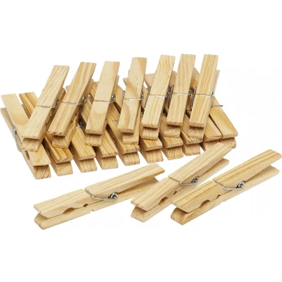Afbeelding van Lifetime Clean Houten Xxl Wasknijpers 20 Stuks