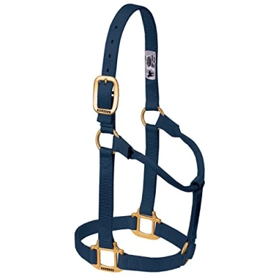 Afbeelding van Weaver Leather Originele niet verstelbare nylon paardenhalter, marine, jaarling