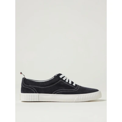 Afbeelding van Canvas Low Top Sneakers with Lace Up Closure and Rubber Sole