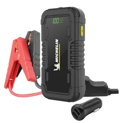 Afbeelding van MICHELIN MJS120 Jump Starter en Power Bank Starthulp 12.000 mAh Piekstroom van 1500A/12V voertuigen LED licht Geschikt voor 4,0 l benzine 2,5 diesel