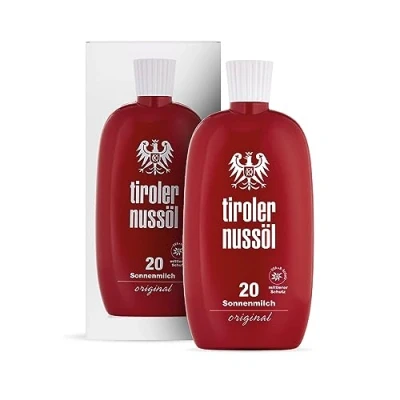 Afbeelding van Tiroler Nussöl Zonnemelk originele watervaste SPF 20, per stuk verpakt (1 x 150 ml)