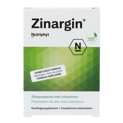 Afbeelding van Nutriphyt Zinargin Tabletten 60st