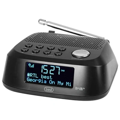 Afbeelding van Trevi Elektronische klokradio met digitale ontvager, DAB / DAB+, RC 80D4 DAB, zwart