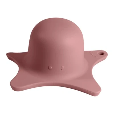 Afbeelding van Kindsgut douchehulp, voor kinderen, gemaakt van siliconen, in de vorm een schattige zeester, elegant ontwerp, ondersteuning bij het wassen haar, unisex, BPA vrij, oudroze