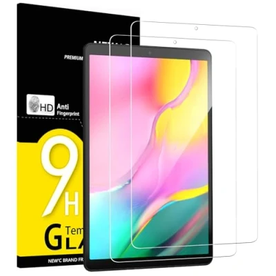 Afbeelding van NEW&#039;C 2 Stuks, Screen Protector voor Samsung Galaxy Tab A 2019 10,1 Inch SM T510 T515, Gehard Glass Schermbeschermer Film 0.33 mm ultra transparant, resistent, anti kras, vingerafdrukken