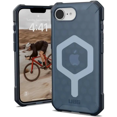Afbeelding van Urban Armor Gear Essential Outdoor telefoonhoes Apple iPhone 16e Blauw, Transparant Inductieve lading, MagSafe compatible, Stootbestendig