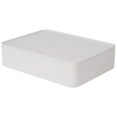 Afbeelding van Han Ha 1110 12 Smart Organiser Allison Box Met Binnenschaal En Deksel Sneeuw Wit, Stapelbaar
