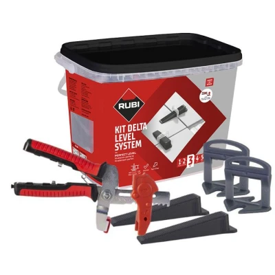 Afbeelding van Rubi Delta Levelling Kit XL 1 mm (500 clips + 200 keggen)