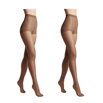Afbeelding van Conte elegant 2 pack duurzame semi matte damespanty&#039;s dunne met gemarkeerde slipjes gladde SOLO 20 kleur Lampenkap maat 6