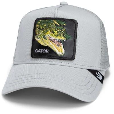 Afbeelding van Goorin Bros Swamp Monster Alligator Grijs Verstelbare Trucker Pet