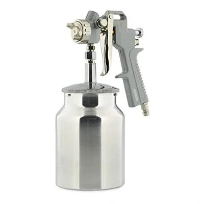 Afbeelding van ABAC Lakpistool G 541A, perslucht verfspuitapparaat, spuitpistool/spuitpistool met 1 L zuigbeker, Ø 1,5 mm spuitmond, ronde of platte straal, max. druk 4 bar
