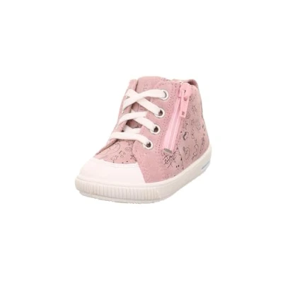 Afbeelding van Superfit Moppy Sneakers hoog voor kinderen, Maat: 25, Rosa/weiß Leer en imitatieleer
