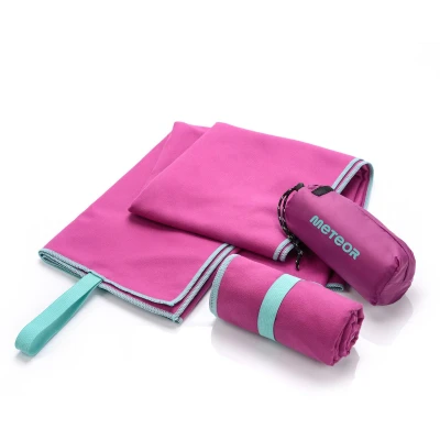 Afbeelding van Handdoeken Microvezel Fitnesshanddoek Reishanddoek Badhanddoek Strandhanddoek Ultra Absorberend Sneldrogende en Zachte Compact voor Fitness Sauna Sport Strandlaken (Aubergine, S 42x55cm)