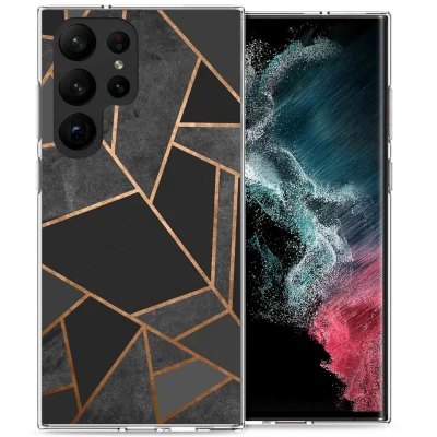 Afbeelding van Samsung Galaxy S23 Ultra Hoesje Siliconen en TPU (zacht) iMoshion Softcase/Backcover Zwart Telefoonhoesje