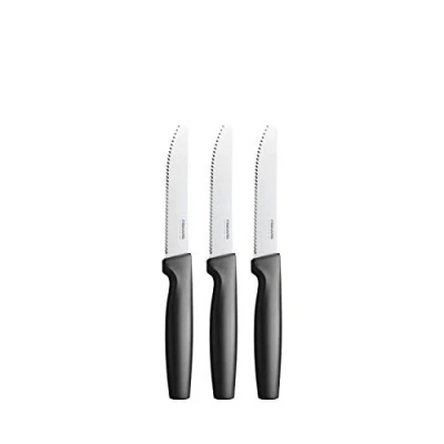 Afbeelding van Fiskars Messenset, set met tafelmessen, 3 stuks, Functional Form, roestvrij staal/kunststof, 1057562