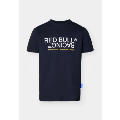 Afbeelding van Red Bull Racing x Pepe Jeans Graphic Reflect TEE Tshirt print, Maat: XS, Dulwich blue
