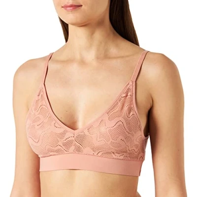 Afbeelding van Sloggi GO Allround Lace Bralette ondergoed voor dames, roze (Indian Summer), Eén maat