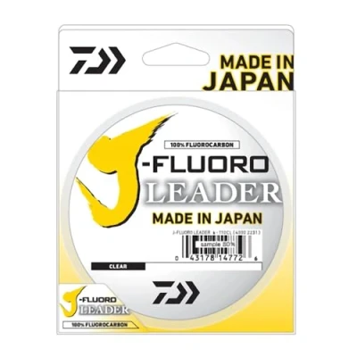 Afbeelding van Daiwa J Fluoro Fluorocarbon Leader Clear met parallelle spoel band 12 lbs 100 Yards, Multi, One Size