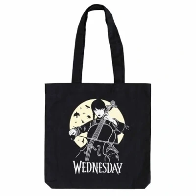 Afbeelding van Grupo Erik Tote Bag Wednesday Katoenen Draagtas Boodschappentas lang handvat 37 x 39 10 cm