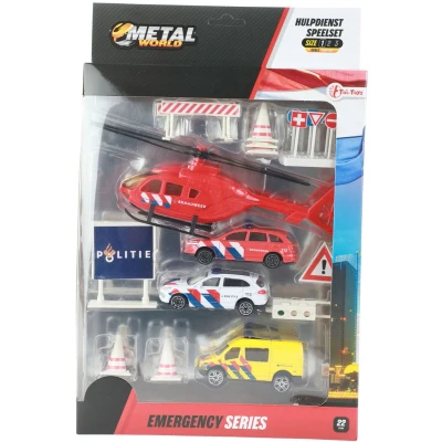 Afbeelding van Toi Toys Hulpdiensten Metaal met Accessoires