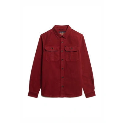 Afbeelding van Superdry Mannen The Merchant Store Overshirt Rood Grootte: Xxl