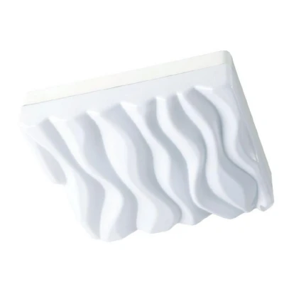 Afbeelding van Inspired Lighting Arena Flush Plafond licht Medium Square 36W LED IP44 3000K, 3240lm, mat wit, wit acryl