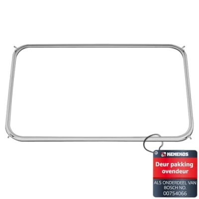Afbeelding van Kenekos Deurafdichting rondom met 4 haken geschikt voor Bosch 00754066/754066, Siemens, Neff, Constructa oven, ovenafdichting, afdichtrubber ovendeuren oven afdichting