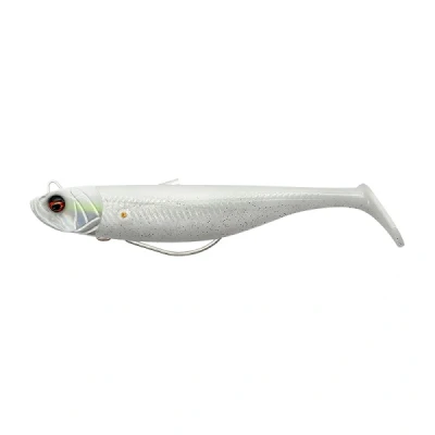 Afbeelding van Savage Gear Minnow Sinking Weedless White Pearl Silver 10cm (16g) (2+1) Shad