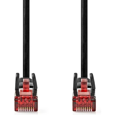 Afbeelding van CAT6 kabel RJ45 Male U/UTP 1.00 m Rond PVC Zwart Nedis
