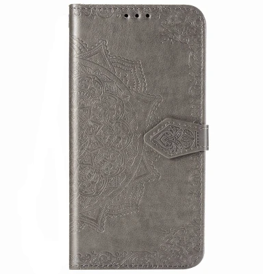 Afbeelding van Samsung Galaxy S20 Hoesje Kunstleder Bookcase Grijs Telefoonhoesje