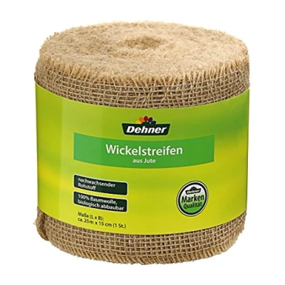 Afbeelding van Dehner Wikkelstrips van jute, ca. 25 m x 15 cm, katoen, beige
